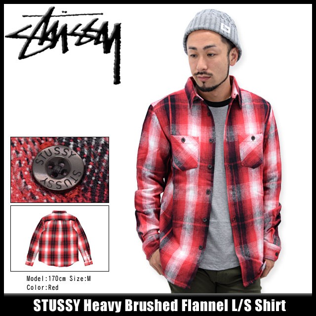 STUSSY（ステューシー） シャツ 長袖 メンズ Heavy Brushed Flannel
