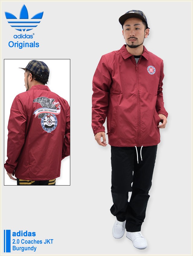 adidas Mesh Coach Jacket S レッド adidas Originals アディダス ジャケット メンズ 2.0 コーチジャケット
