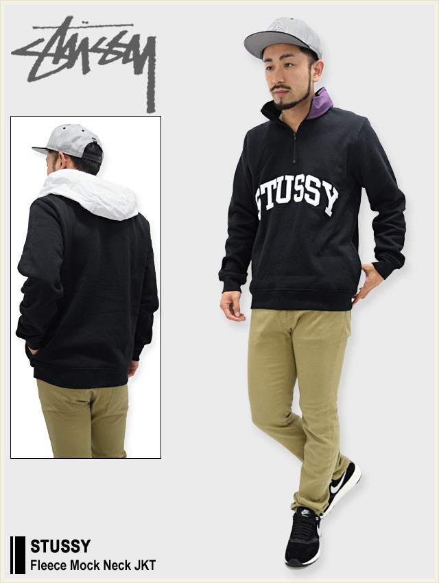 Stussy｜Stock Fleece Mock／ハーフジップスウェット [M] - メルカリ