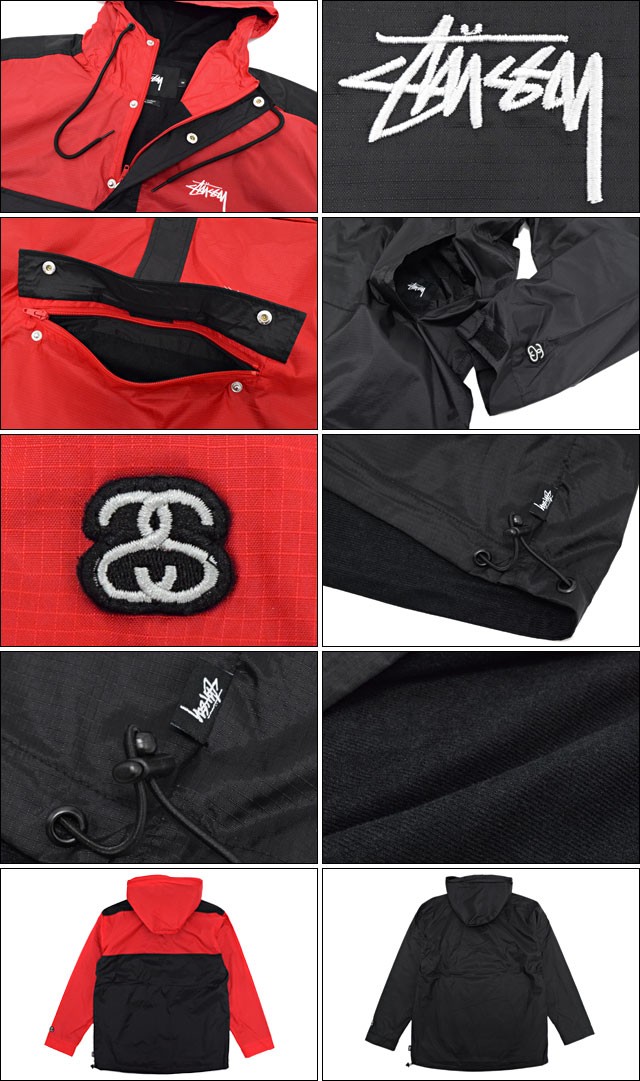STUSSY ステューシー SPORT 90s 袖ライン ロゴ ナイロン