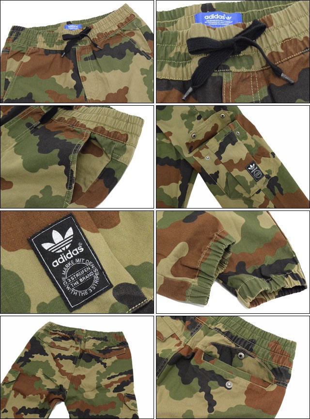 <期間限定値下げ‼️>adidas 迷彩カーゴパンツ Mサイズ アディダス オリジナルス 迷彩 カーゴ ジップオフ パンツ マルチカラー