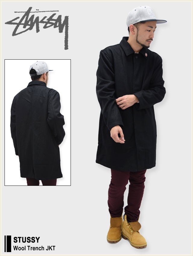 ステューシー STUSSY ジャケット メンズ Wool Trench(stussy jkt coat