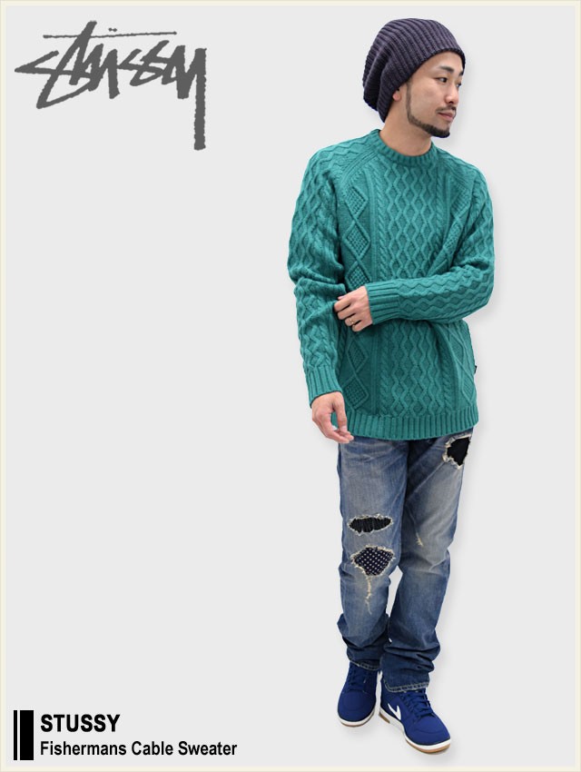 STUSSY（ステューシー） セーター メンズ Fishermans Cable(stussy