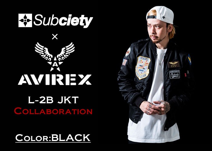 サブサエティ Subciety ジャケット メンズ アヴィレックス L-2B コラボ