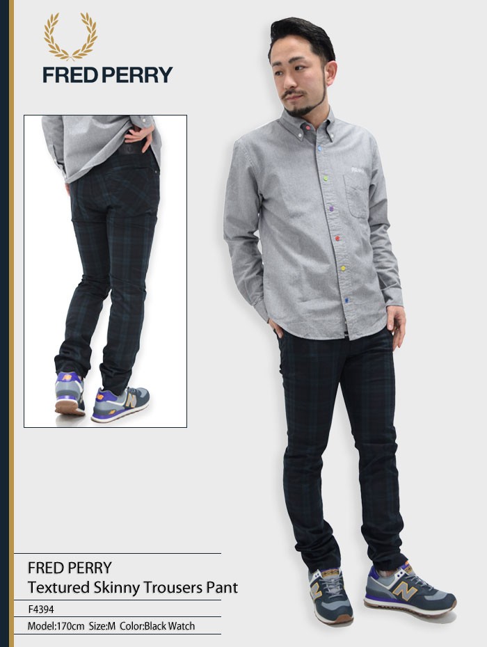 FRED PERRY フレッドペリー パンツ メンズ 男性用 テクスチャー FRED PERRY フレッドペリー パンツ メンズ 男性用 テクスチャー