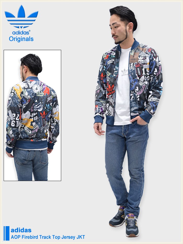 adidas Originals アディダス ジャケット メンズ AOP ファイアー