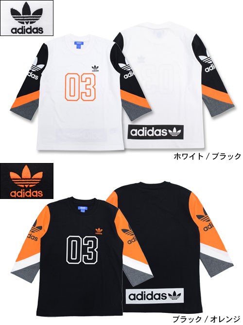 adidas Originals アディダス カットソー 七分袖 メンズ カラー