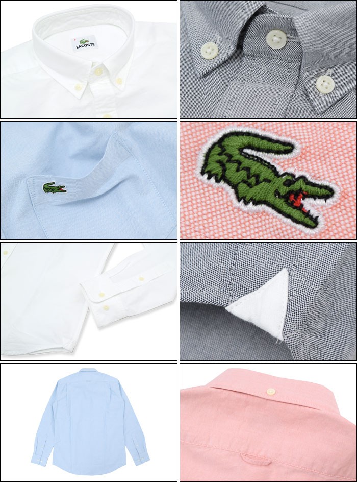 LACOSTE ラコステ シャツ 長袖 メンズ CH878E ウーブン(lacoste