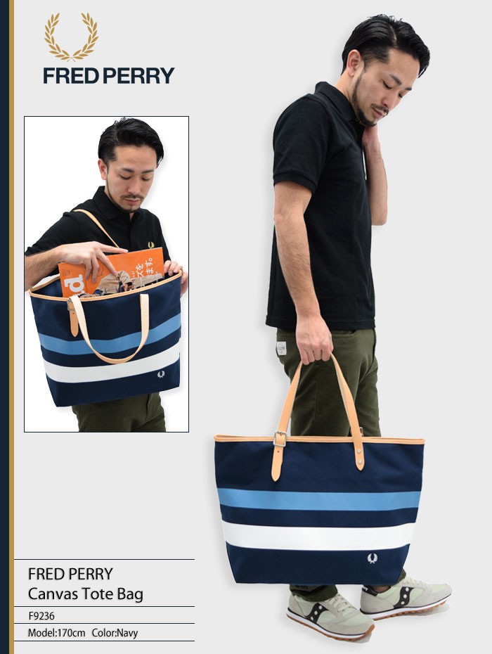 FRED PERRY（フレッドペリー） トートバッグ キャンバス トート バッグ