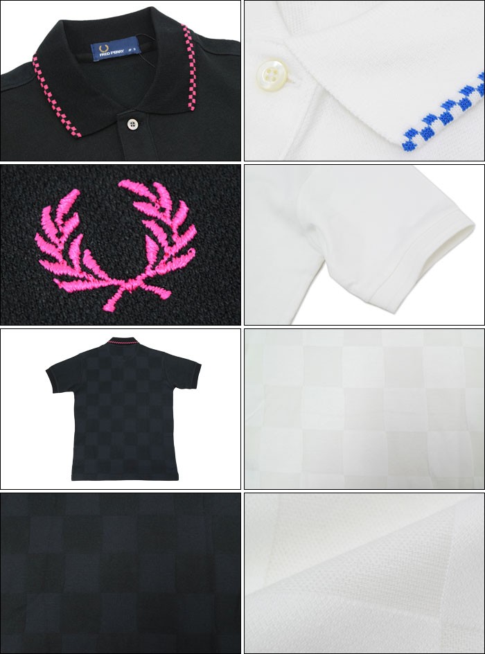 FRED PERRY フレッドペリー ポロシャツ 半袖 メンズ チェッカー