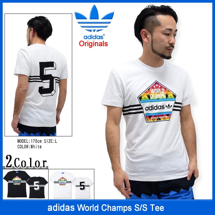 Adidas Originals ワールドツアー ロゴ Tシャツ 海外限定品♪ ☆新品/海外限定/adidas Originals/WORLD TOUR T/L - メルカリ