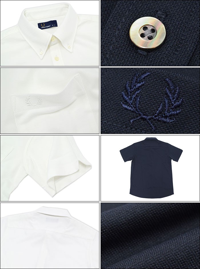FRED PERRY（フレッドペリー） シャツ 半袖 メンズ ピケ 日本企画