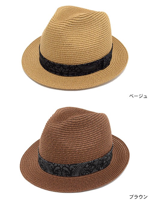 Subciety サブサエティ ハット メンズ ペイズリー パナマ