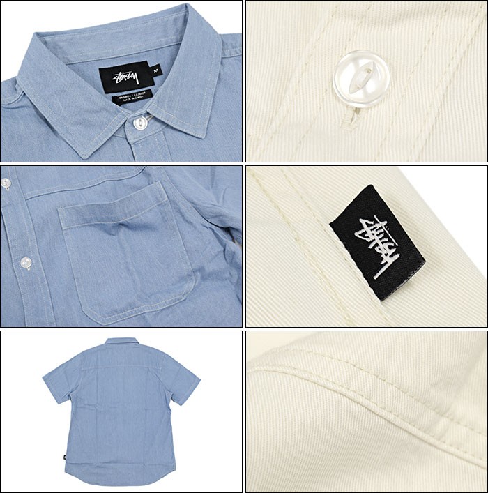 STUSSY（ステューシー） シャツ 半袖 メンズ Big Pocket Denim(stussy