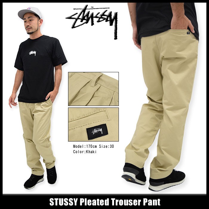 ステューシー STUSSY パンツ メンズ Pleated Trouser(stussy pant チノパン ボトムス 男性用 116279) :  stu-116279 : ice field - 通販 - Yahoo!ショッピング