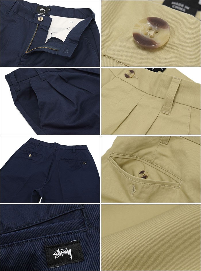 STUSSY90s'ハーフパンツ STUSSY（ステューシー） ハーフパンツ メンズ Pleated(stussy short