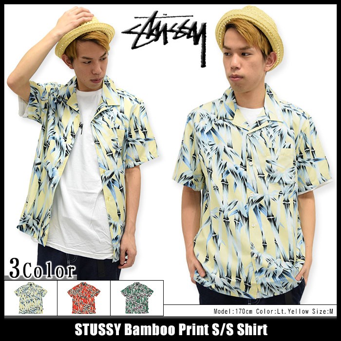 STUSSY ステューシー シャツ 半袖 メンズ Bamboo Print(stussy
