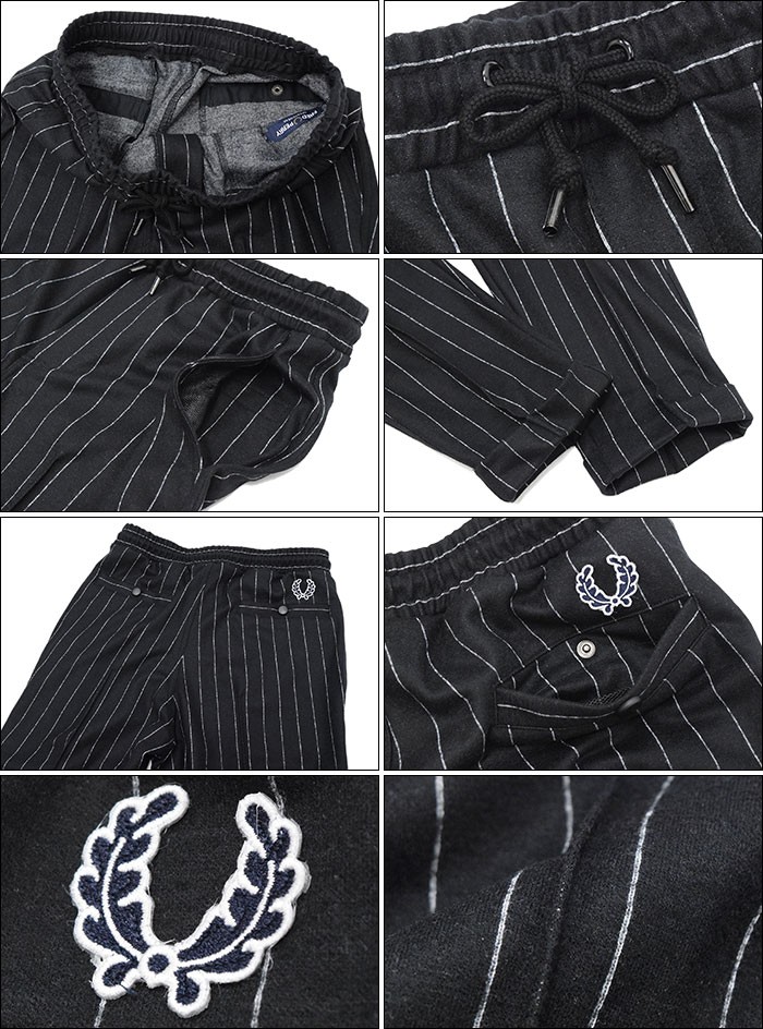 フレッドペリー FRED PERRY パンツ メンズ ストライプド トラックパンツ ペリーボーイズ(F4410 Striped Track Pant  Perry Boys 日本製)