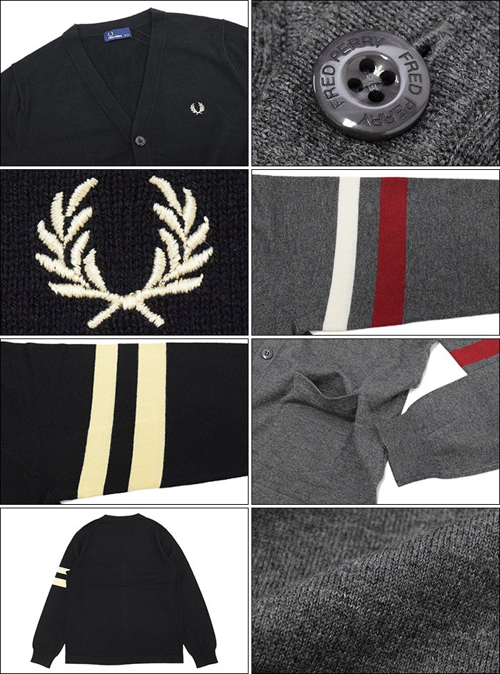 FRED PERRY フレッドペリー カーディガン メンズ V ネック