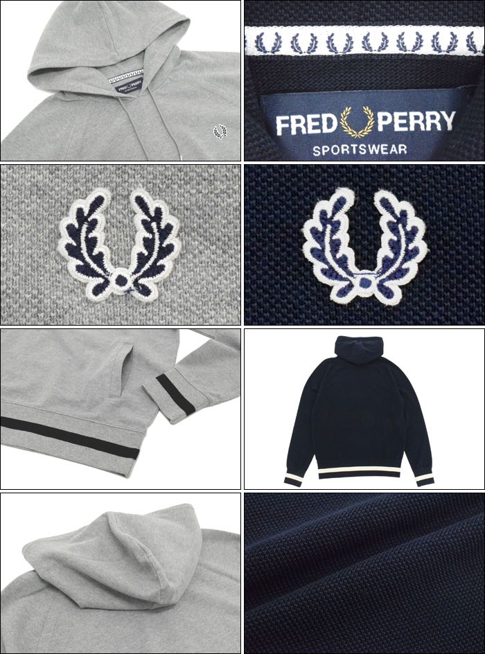 FRED PERRY（フレッドペリー） プルオーバー パーカー メンズ ピケ