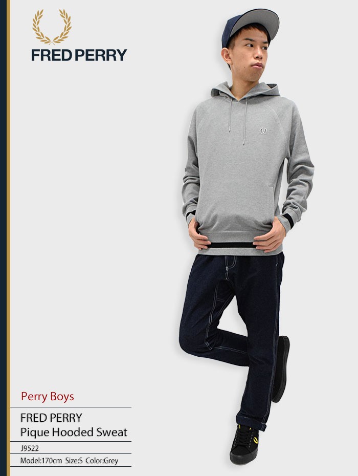 FRED PERRY フレッドペリー プルオーバー パーカー メンズ ピケ FRED PERRY フレッドペリー プルオーバー パーカー メンズ ピケ