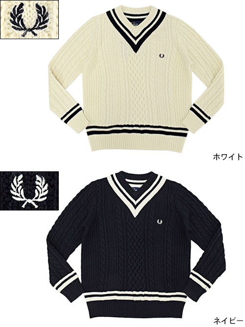 フレッドペリー FRED PERRY セーター メンズ ケーブル ニット 日本企画(F3154 Cable Knitted Sweater JAPAN  LIMITED トップス) : frp-f3154 : ice field - 通販 - Yahoo!ショッピング