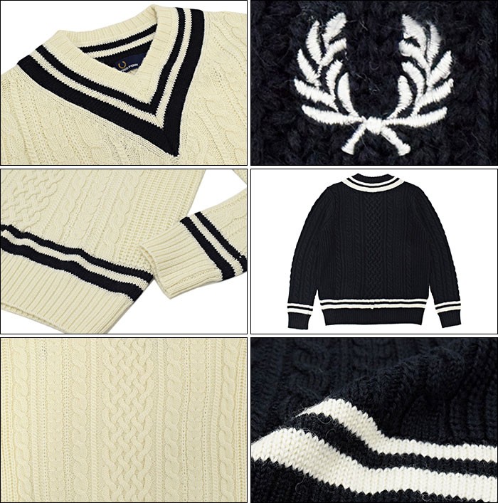 FRED PERRY（フレッドペリー） セーター メンズ ケーブル ニット 日本
