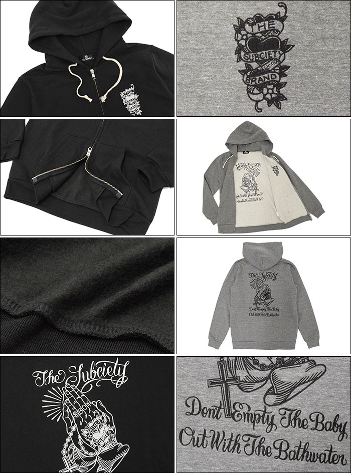 Subciety(サブサエティ) パーカー ジップアップ メンズ プレイング Subciety(サブサエティ) パーカー ジップアップ メンズ プレイング