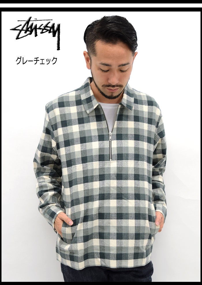 STUSSY（ステューシー） シャツ 長袖 メンズ Half Zip Up(stussy shirt
