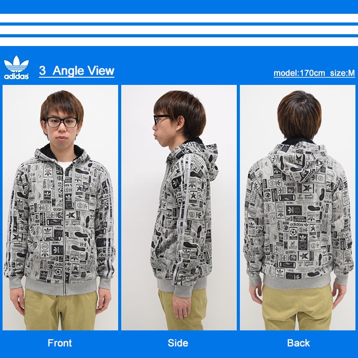 adidas Originals アディダス パーカー ジップアップ ストリート