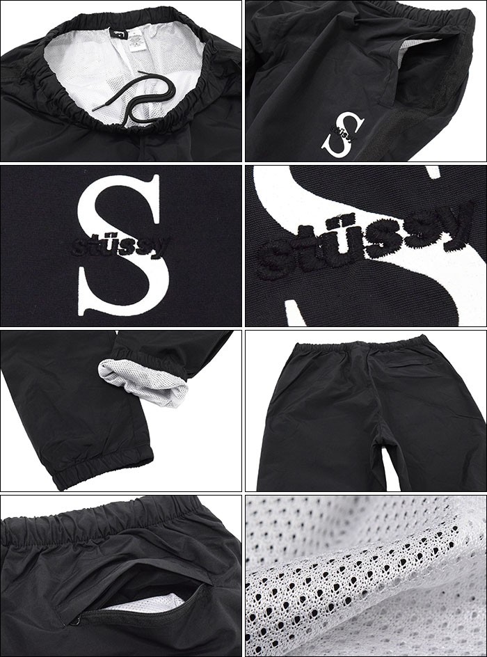 stussy フィットネス ナイロンパンツ 34 y2k 国内発送 関税込 Nike x Stussy 2WAYナイロンパンツ (STUSSY