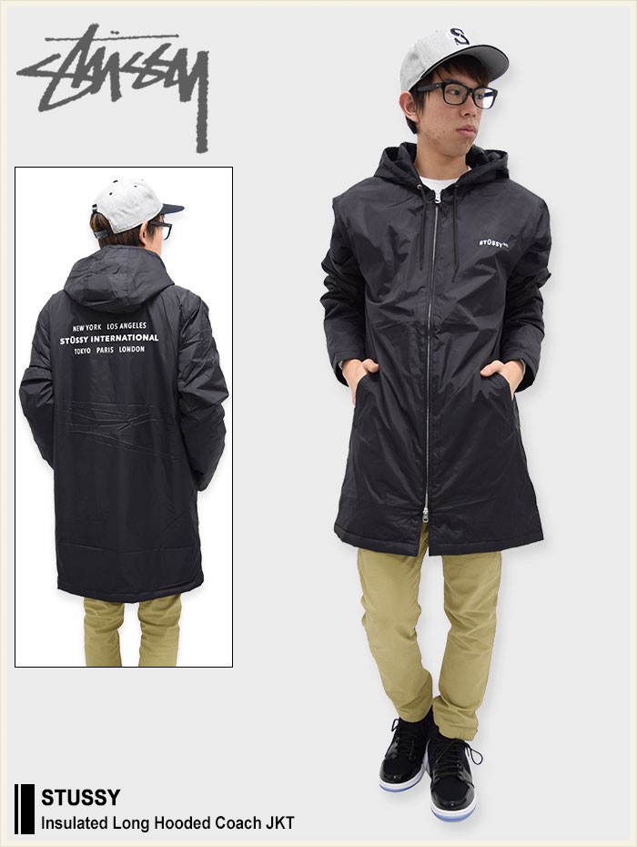 ステューシー STUSSY ジャケット メンズ Insulated Long Hooded Coach