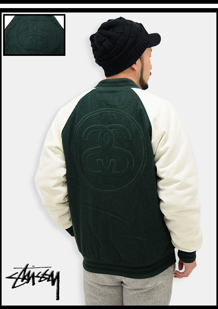 STUSSY（ステューシー） ジャケット メンズ Two Tone Wool Varsity