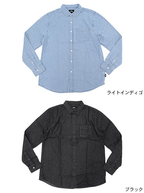STUSSY ステューシー シャツ 長袖 メンズ Denim(stussy shirt