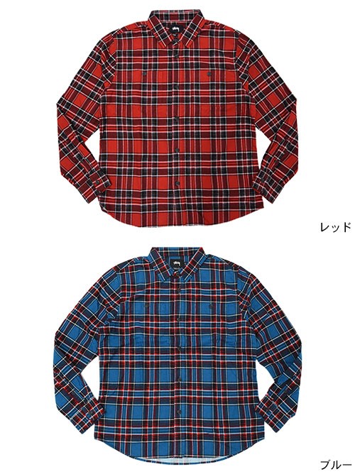 STUSSY（ステューシー） シャツ 長袖 メンズ Double Brush Flannel