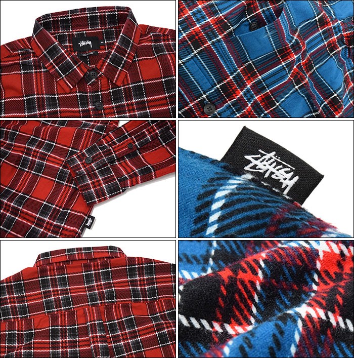 STUSSY（ステューシー） シャツ 長袖 メンズ Double Brush Flannel