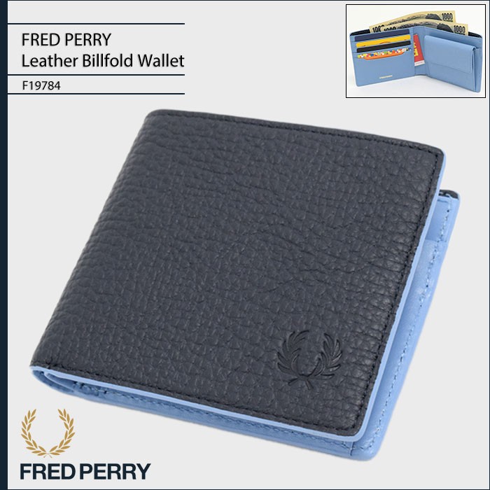 フレッドペリー FRED PERRY 財布 メンズ L-シェイプド ジップ レザー