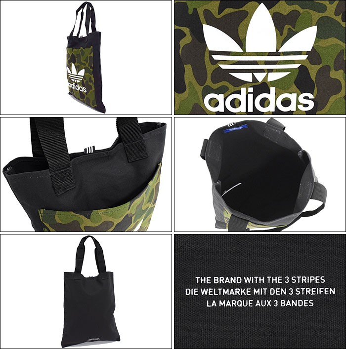adidas Originals アディダス トートバッグ カモ トレフォイル