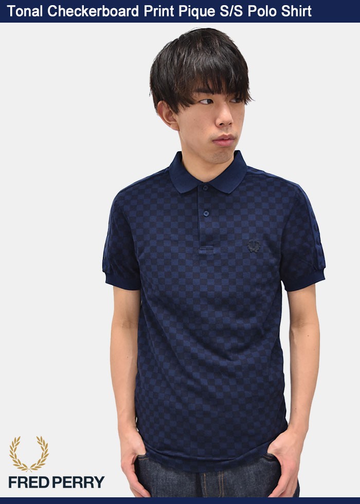 フレッドペリー FRED PERRY ポロシャツ 半袖 メンズ トーナル