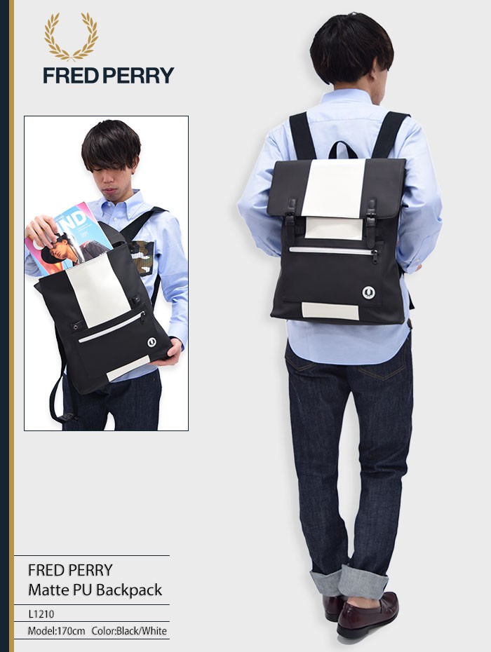 FRED PERRY（フレッドペリー） リュック マット PU バックパック