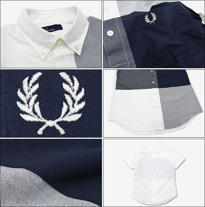 FRED PERRY フレッドペリー シャツ 半袖 メンズ ギンガム