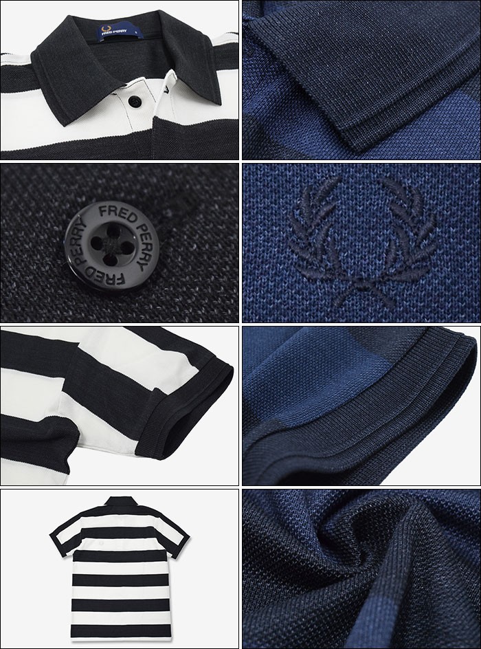 人気大人気 フレッドペリー Stripe Pique S/S Polo Shirt 日本製 トップス) ice field - 通販 - PayPayモール FRED PERRY ポロシャツ 半袖 メンズ ストライプ ピケ 日本企画(F1630 定番高評価