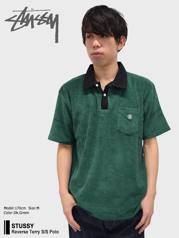 ステューシー STUSSY ポロシャツ 半袖 メンズ Reverse Terry(stussy 