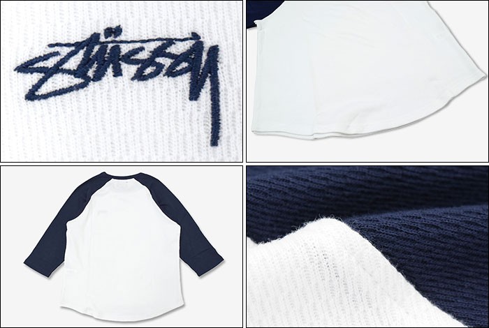 STUSSY（ステューシー） ラグラン 七分袖 メンズ Thermal Jersey