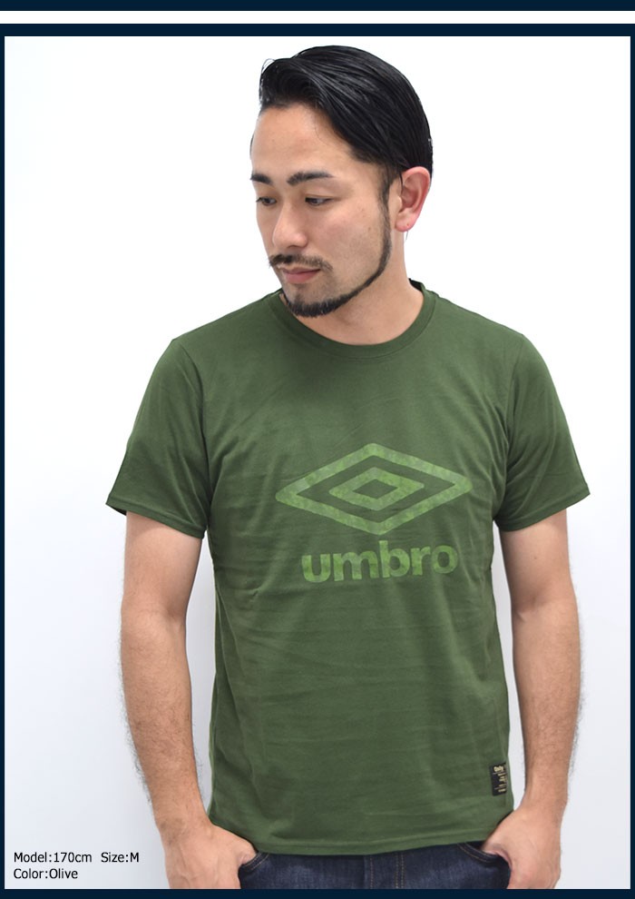 Tシャツ・カットソー UMBRO Fresh Big Logo Short Sleeve T-Shirt Green UQ121SRS16 U Boy's Checkered Jersey
