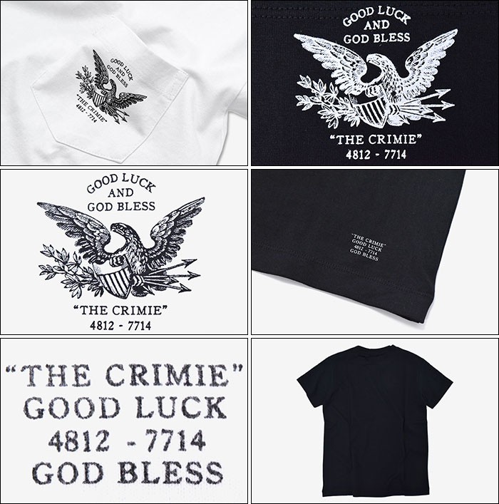 CRIMIE クライミー Tシャツ 半袖 メンズ イーグル ポケット(crimie