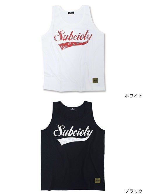 Subciety（サブサエティ） タンクトップ メンズ バンダナ グロリアス