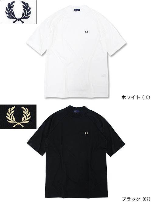 フレッドペリー 現行 モックネック 半袖 Tシャツ 黒 男女 楽天市場】FRED PERRY フレッドペリー モックネック Tシャツ