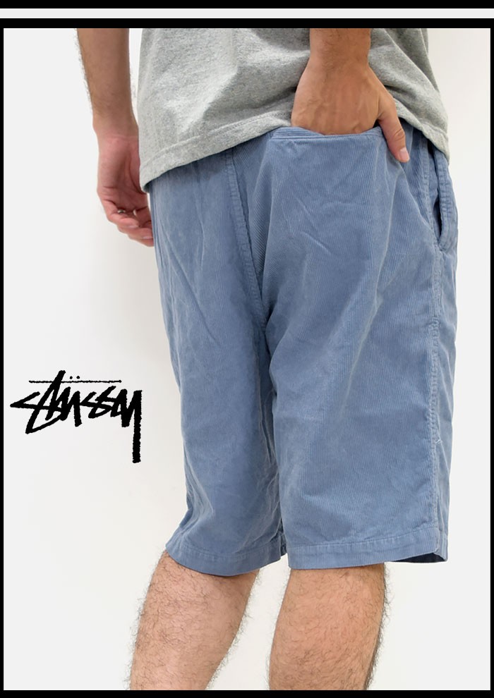 ステューシー ハーフパンツ STUSSY メンズ Bleach Out Cord(stussy 