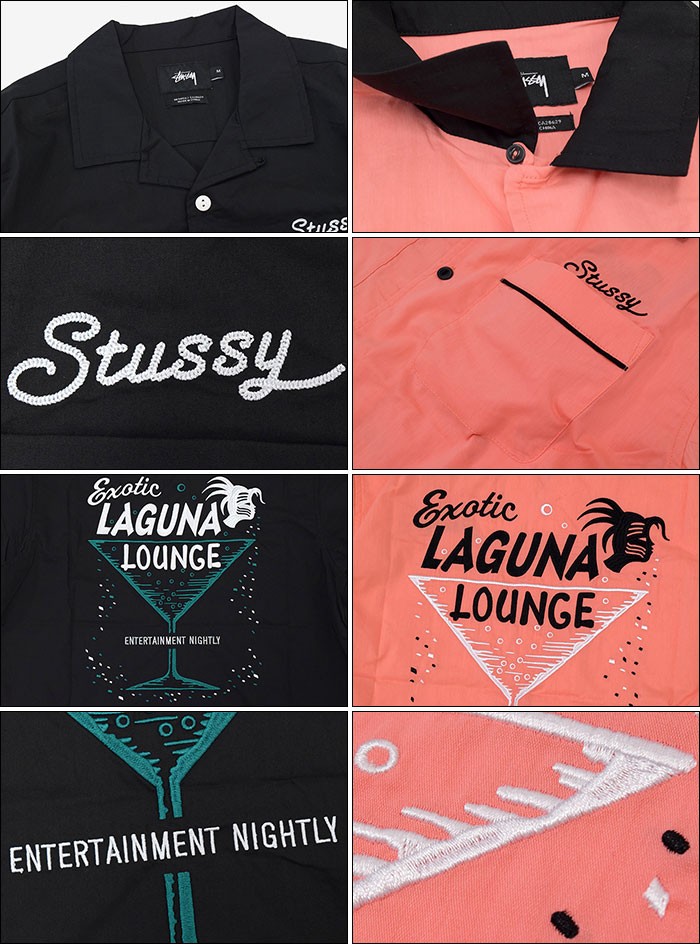 ステューシー STUSSY シャツ 半袖 メンズ Laguna Bowling(stussy shirt